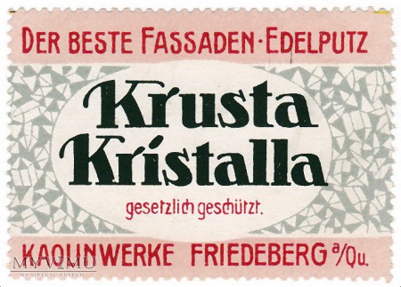 Duże zdjęcie Przedwojenny znaczek reklamowy Friedeberg a/Qu.