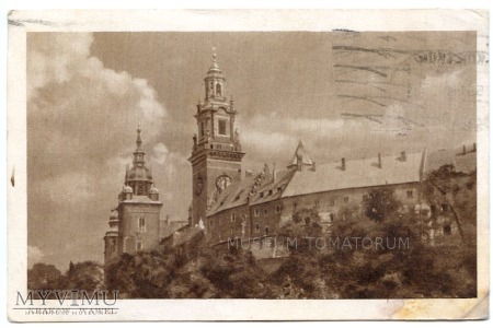 Kraków - Wawel od strony Wisły - 1950