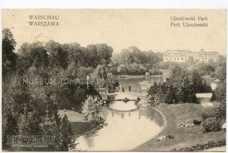 Duże zdjęcie Warszawa - Park Ujazdowski - 1916