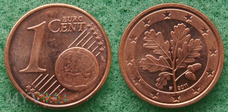 Duże zdjęcie 1 EURO CENT 2011 F