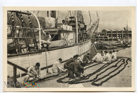 Duże zdjęcie Gdynia - port - lata 50/60