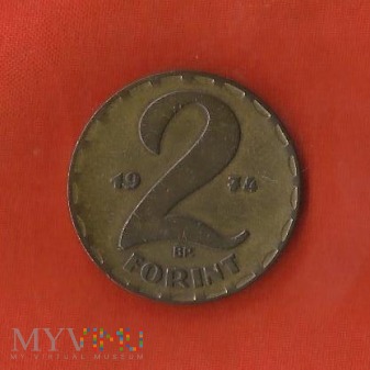 Duże zdjęcie Węgry 2 forinty, 1974 / 1980