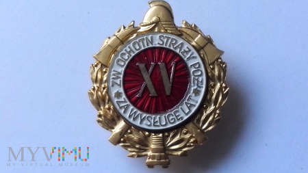 Odznaka Za Wysługę XV Lat ZOSP lakierowana