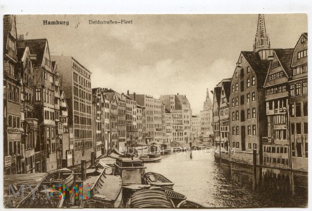Duże zdjęcie Hamburg - Deichstraßen-Fleet - 1929