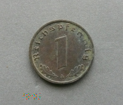 Duże zdjęcie 1 Reichspfennig 1938
