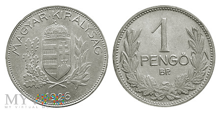 1 pengo, 1926, moneta obiegowa