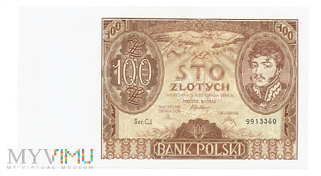 Polska - 100 zł, 1934r.