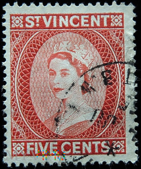 Duże zdjęcie St. Vincent 5c Elżbieta II