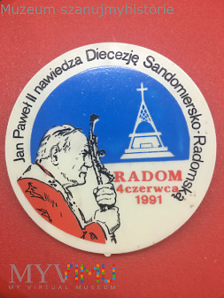 Przypinka Jan Paweł II w Radomiu
