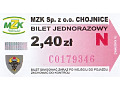 Bilet MZK Chojnice