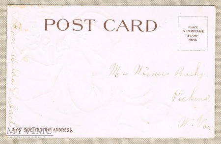 c. 1905 Bożonarodzeniowa pocztówka