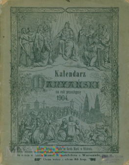 Duże zdjęcie Kalendarz Marjański na rok 1904