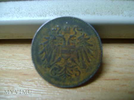 Duże zdjęcie moneta austriacka 1918 r.