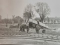 przewrócone wagony kolejowe 1939