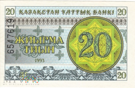 KAZACHSTAN 20 TYIN 1993