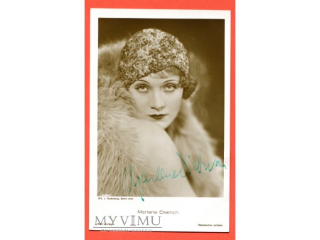 Marlene Dietrich Verlag ROSS 4582/1 Autograf