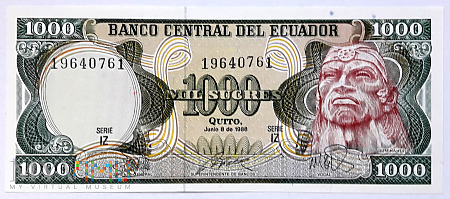 Ekwador 1000 sucres 1990
