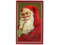 Święty Mikołaj z fajką Wesołych Świąt c. 1910
