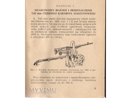 INSTRUKCJA 7,62 mm CKM GORIUNOWA wz.1943