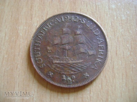 Duże zdjęcie moneta angielska kolonialna 1942