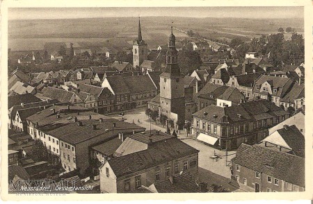 Panorama miasta z wieży kościoła - 1940 r.