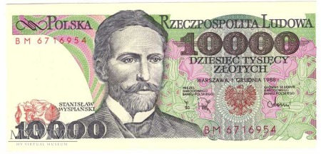 10000zł 1988r.