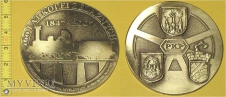 Duże zdjęcie Medal kolejowy trzech stacji śląskich