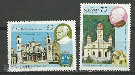 Duże zdjęcie Juan Pablo II a Cuba.