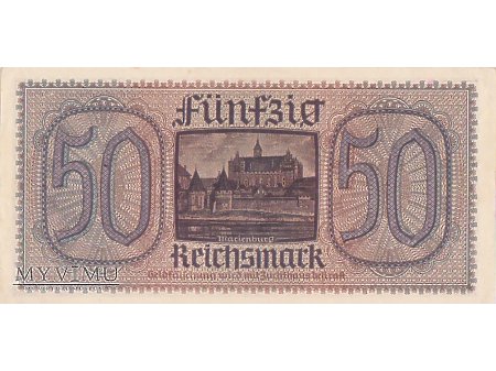 50 Reichsmark - 3 maj 1940 rok.