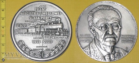 Duże zdjęcie Medal kolejowy rocznicy Magistrali Węglowej