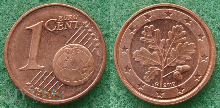 1 EURO CENT 2012 G
