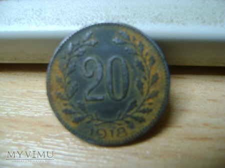 moneta austriacka 1918 r.