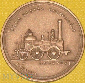 Medal kolejowy - reprint medalu z 1845 r.