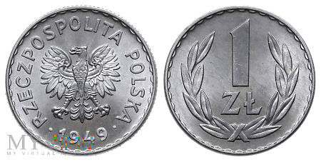 Duże zdjęcie 1 złoty, 1949, (alupolon)