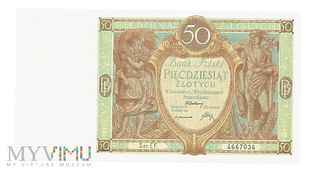 Duże zdjęcie Polska - 50 zł 1929r.