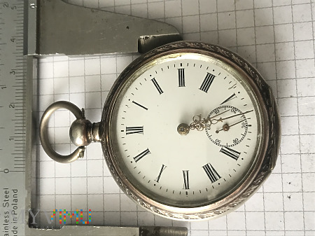 zegarek kieszonkowego srebro 800 10 rubis