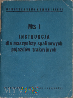 Mts1-1963 Instrukcja dla masz. spalinowych lok.