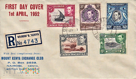 Kenya & Uganda & Tanganyika 1953 FDC.