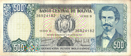 Boliwia - 500 pesos (1981)