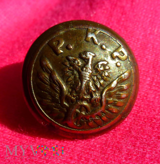 Guzik kolejowy PRL 15,8mm ŁZG wz. 1945