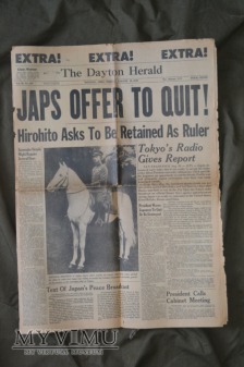 The Dayton Herald: Japs offer to quit (1945)