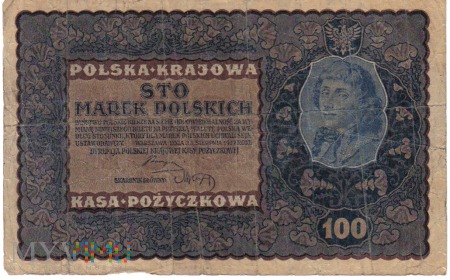 Duże zdjęcie 100 marek polskich 1919r