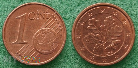 1 EURO CENT 2012 J
