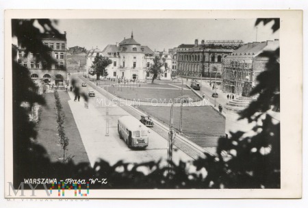 Warszawa - Trasa W-Z - Pałac Przebendowskich 1950