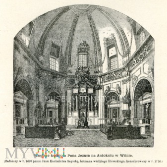 Duże zdjęcie Wilno - wnętrze kościoła Pana Jezusa na Antokolu