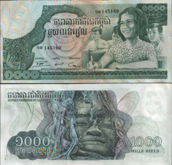Kambodża, 1000 Riels 1973r.
