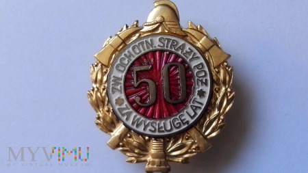 Odznaka Za Wysługę 50 Lat ZOSP - lakierowana