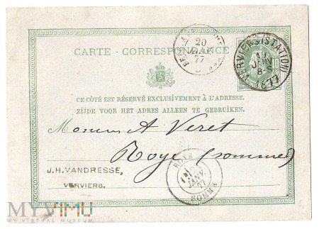 Belgia 19.1.1877.a