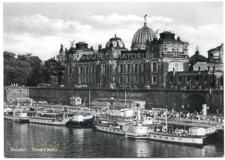 Duże zdjęcie Dresden - Terrassenufer - 1962