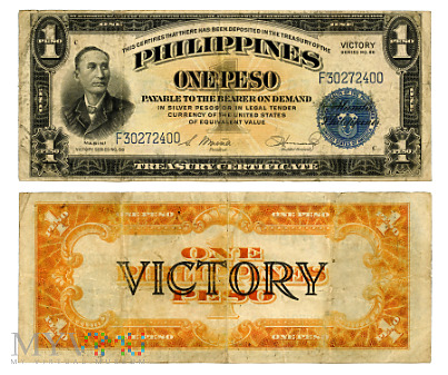1 Peso 1944 (F30272400) seria nr 66 'VICTORY'